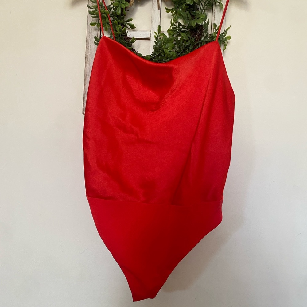 Alice + Olivia Red Cami Top